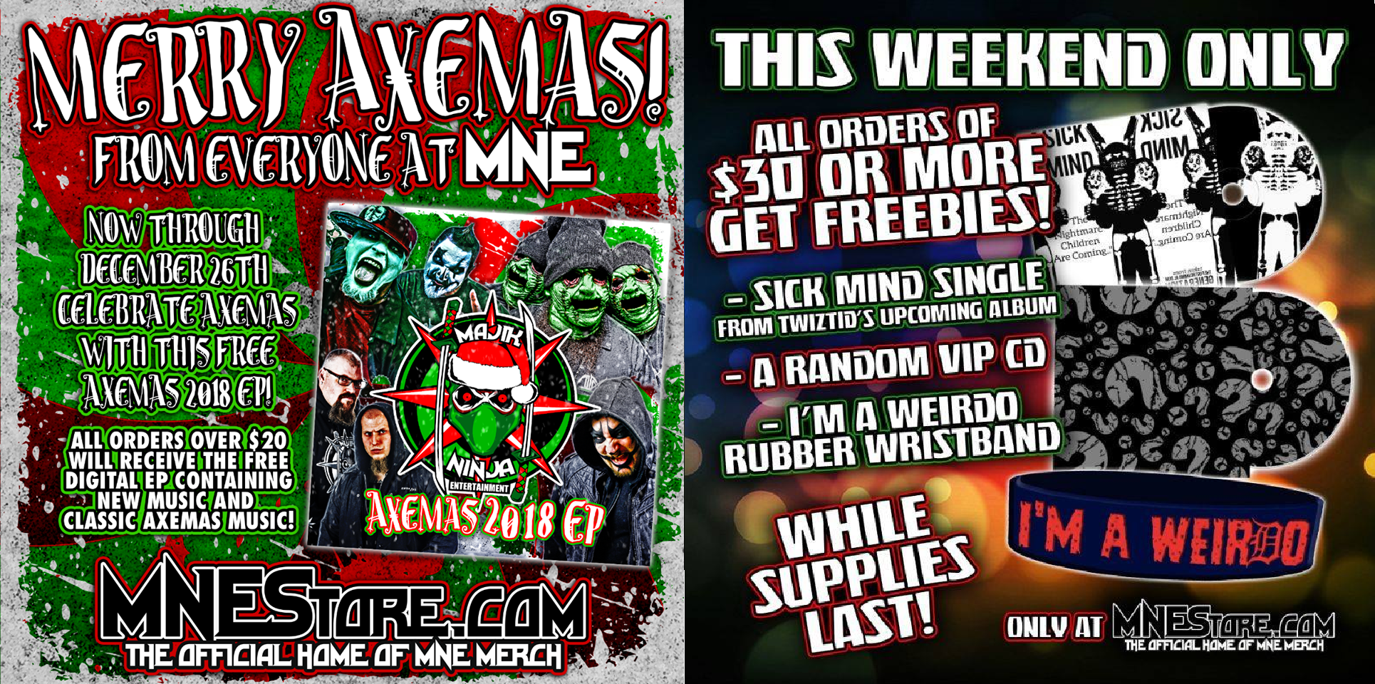 Axmas and freebies